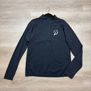 Lululemon x Peloton Long Sleeve 1/4‎ Zip Athletic Pullover Men's L Color Gray